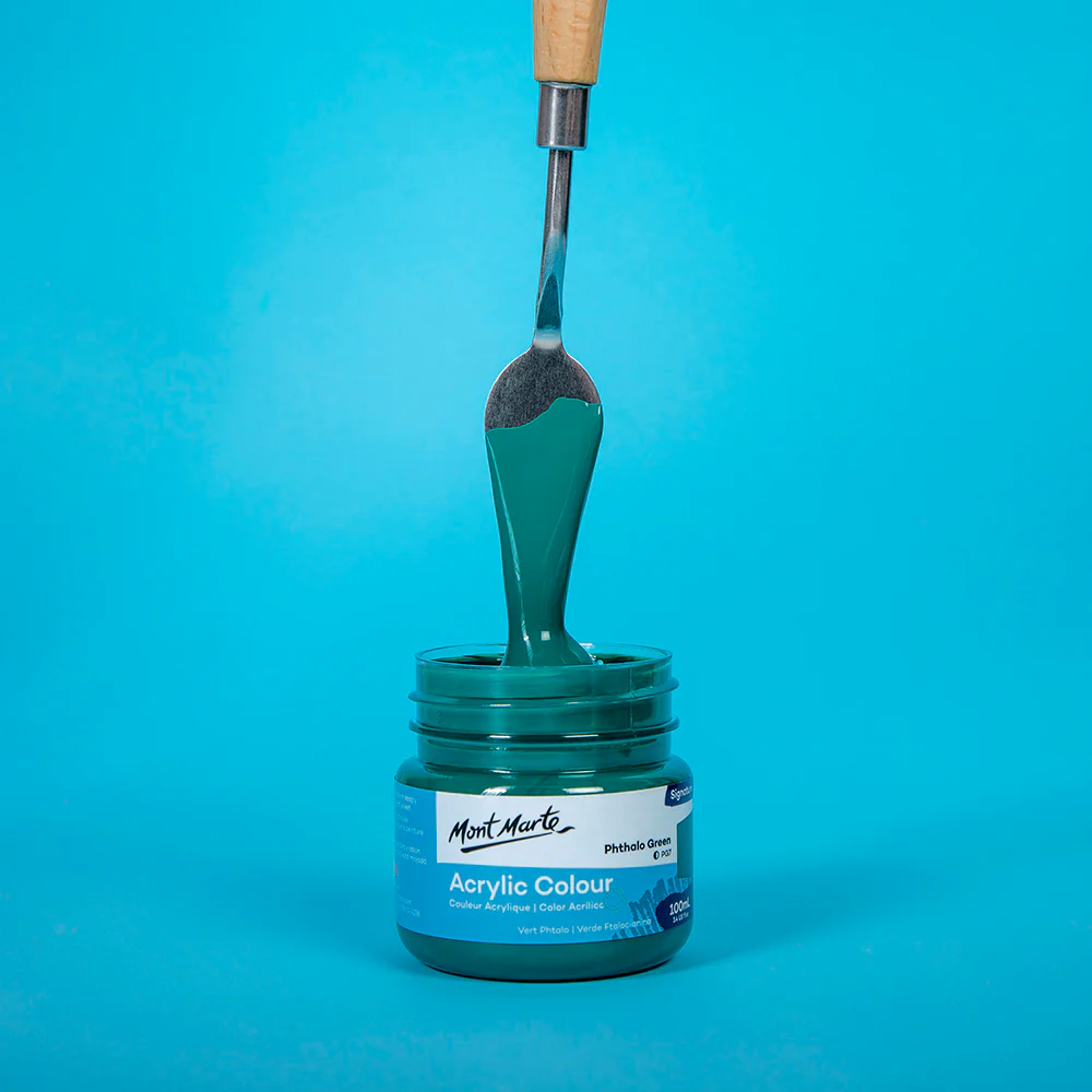 Acrylic Colour Paint Signature 100ml - Phthalo Green - Image 2