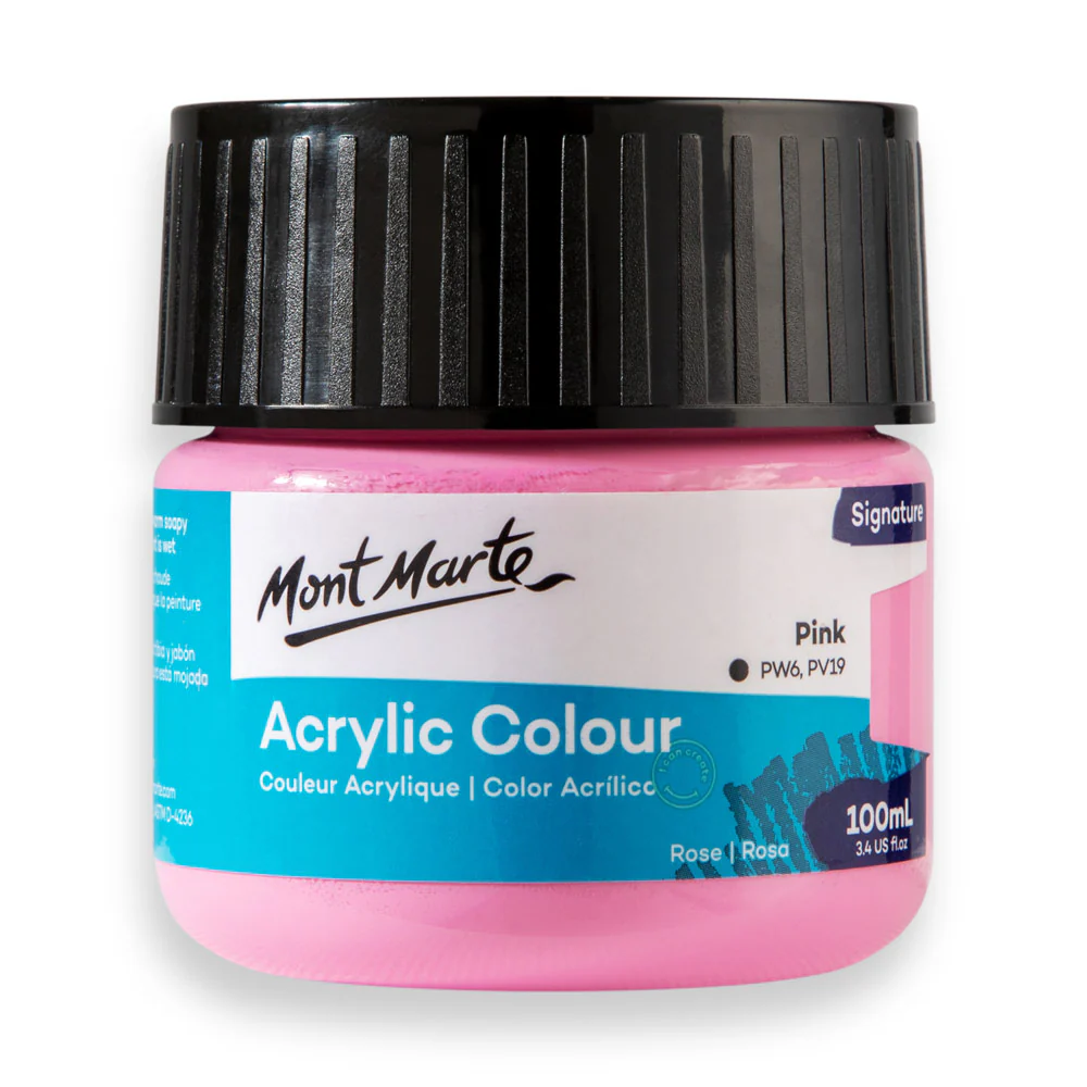 Acrylic Colour Paint Signature 100ml - Pink - Image 4