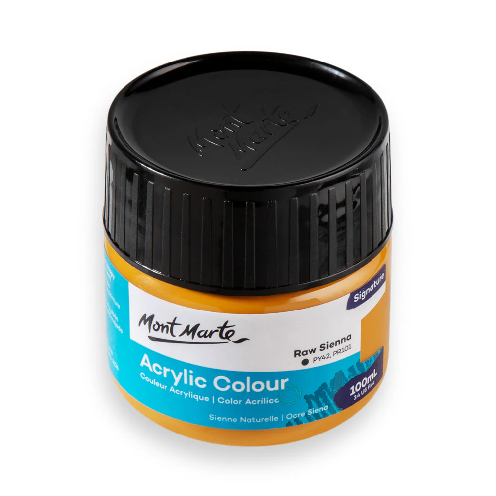 Acrylic Colour Paint Signature 100ml - Raw Sienna - Image 3