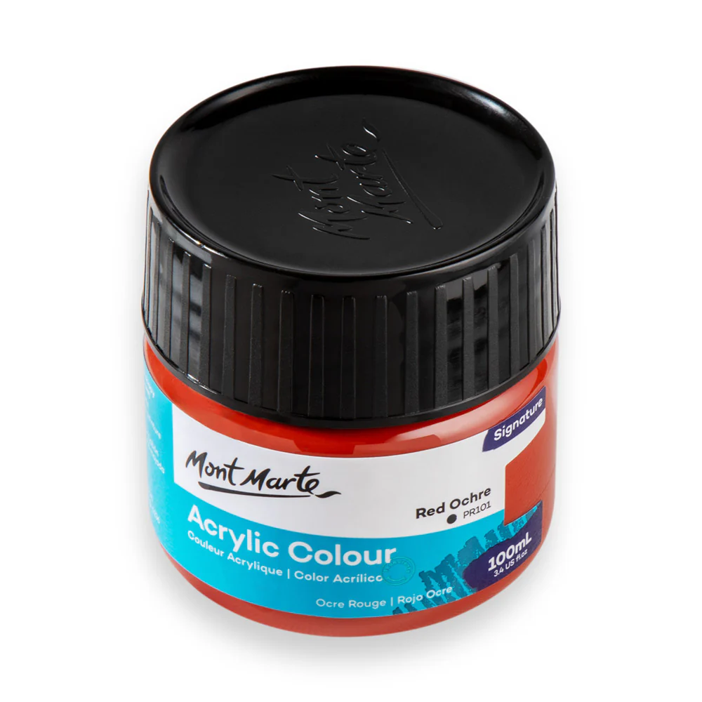 Acrylic Colour Paint Signature 100ml - Red Ochre - Image 4