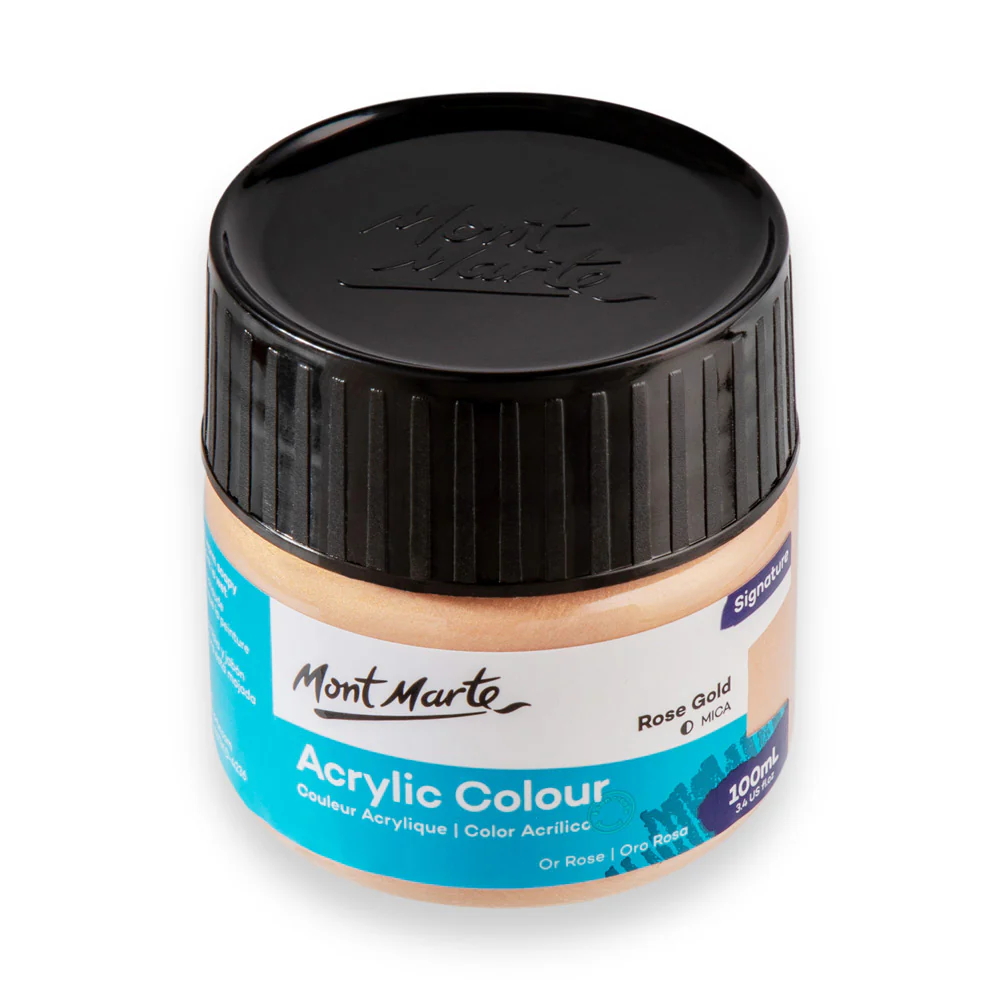 Acrylic Colour Paint Signature 100ml - Rose Gold - Image 4