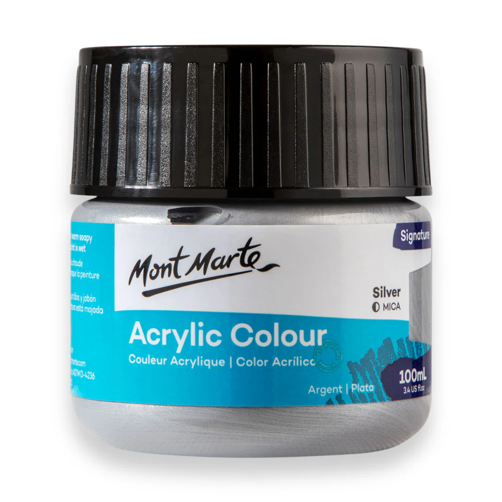 Acrylic Colour Paint Signature 100ml - Silver