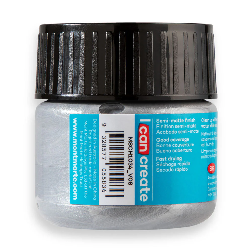 Acrylic Colour Paint Signature 100ml - Silver - Image 3