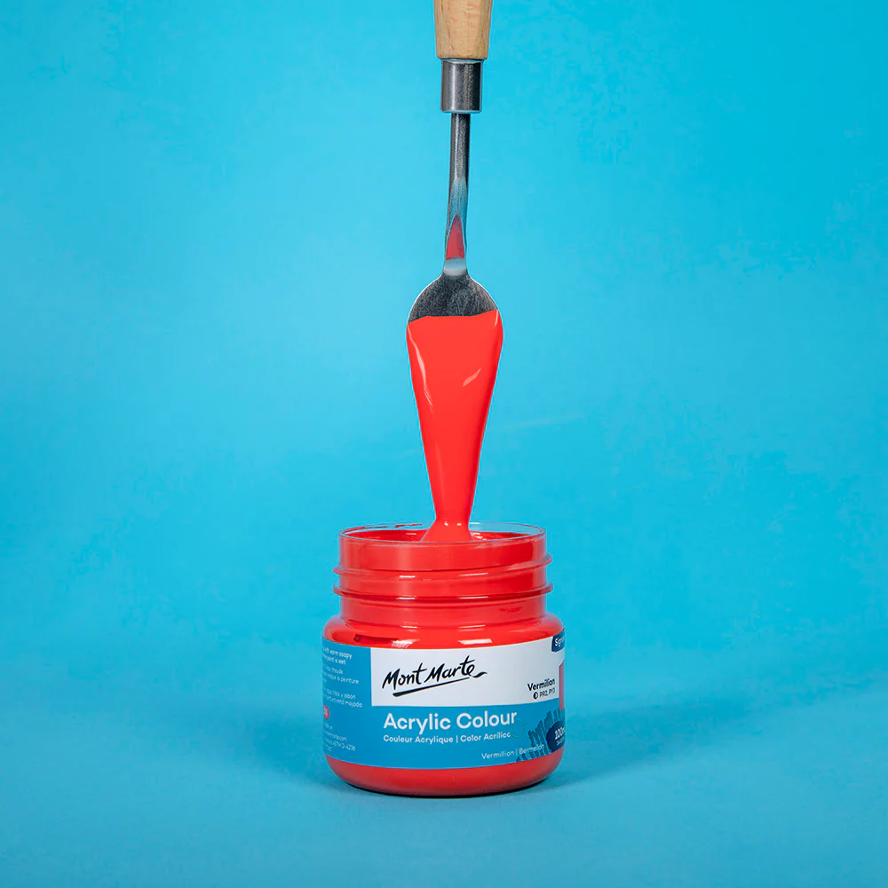 Acrylic Colour Paint Signature 100ml - Vermillion - Image 2