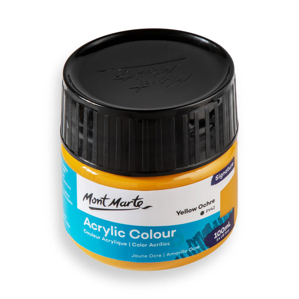 Acrylic Colour Paint Signature 100ml - Yellow Ochre - Image 4
