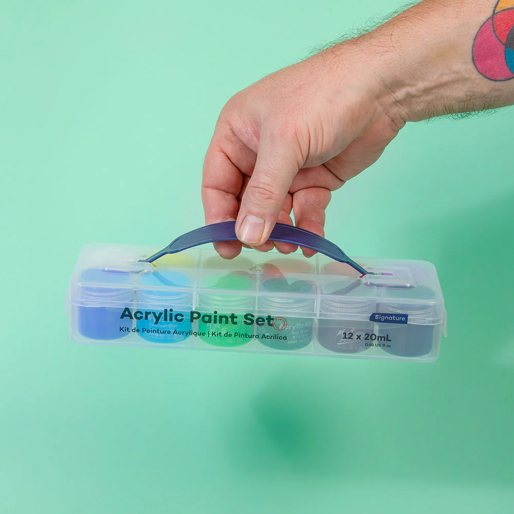 Acrylic Paint Pot Set Signature 12pc x 20ml - Image 10