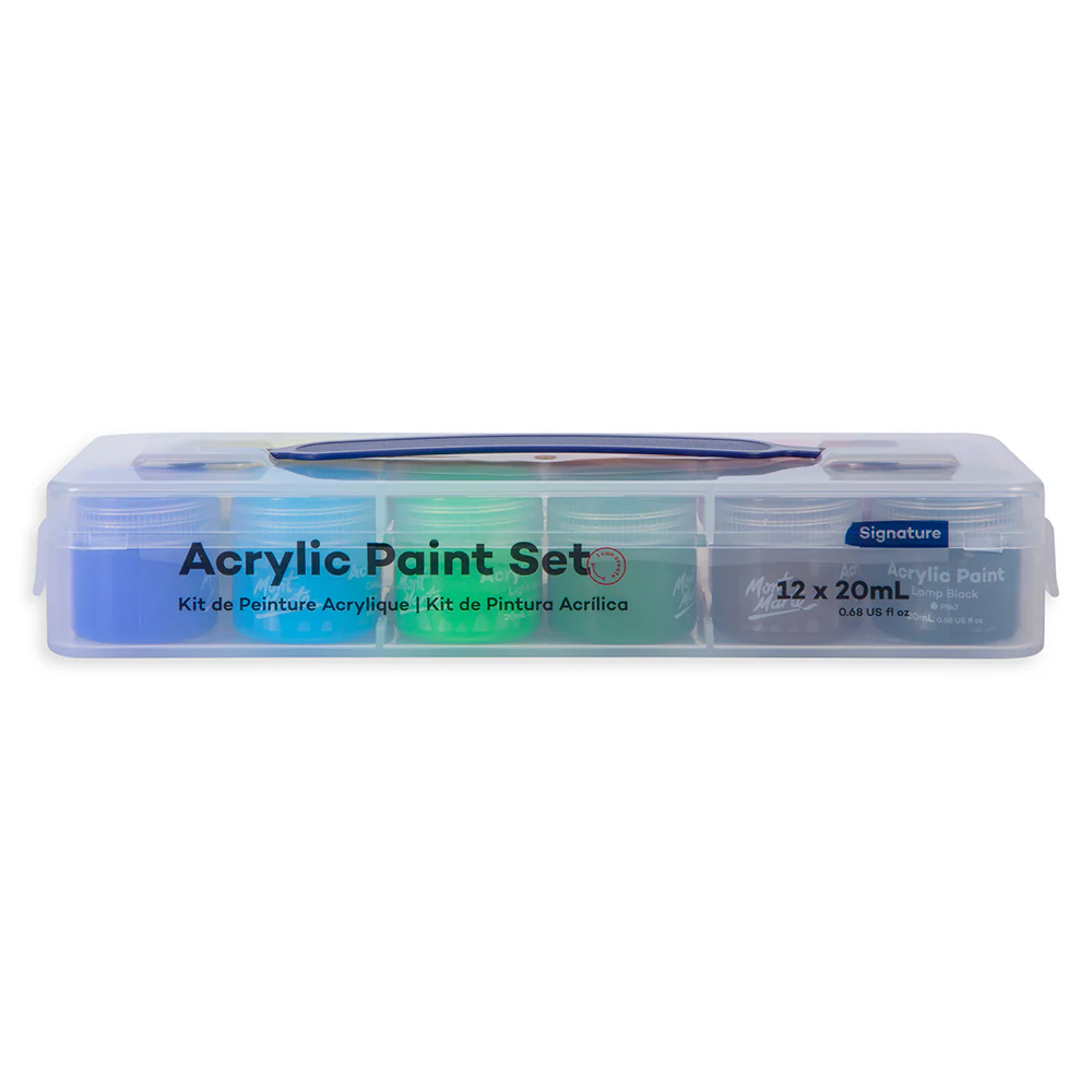 Acrylic Paint Pot Set Signature 12pc x 20ml - Image 2