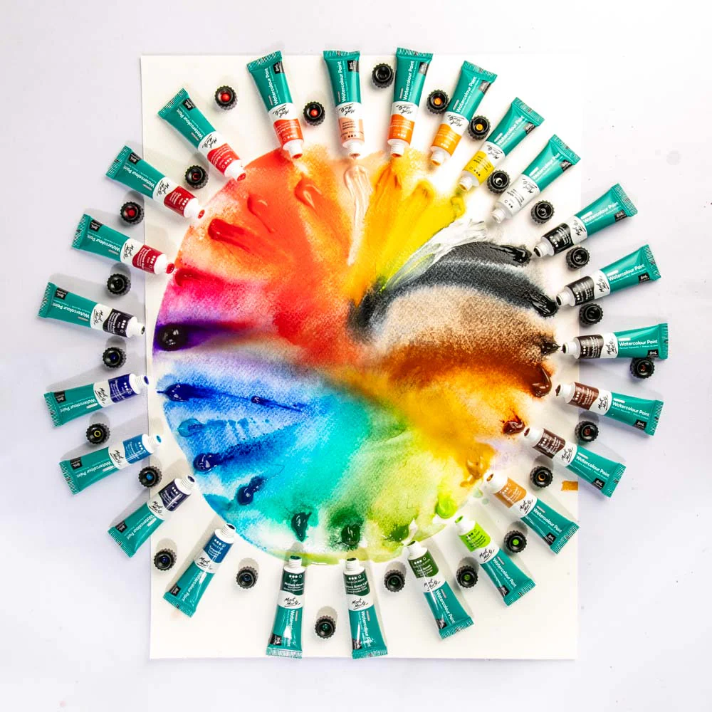 Watercolour Paints Premium 24pc x 8ml - Image 6