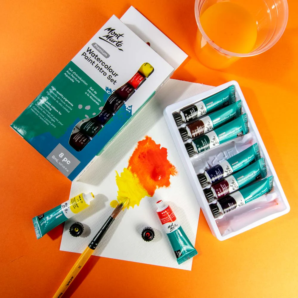 Watercolour Paints Premium Intro Set 8pc x 8ml - Image 7