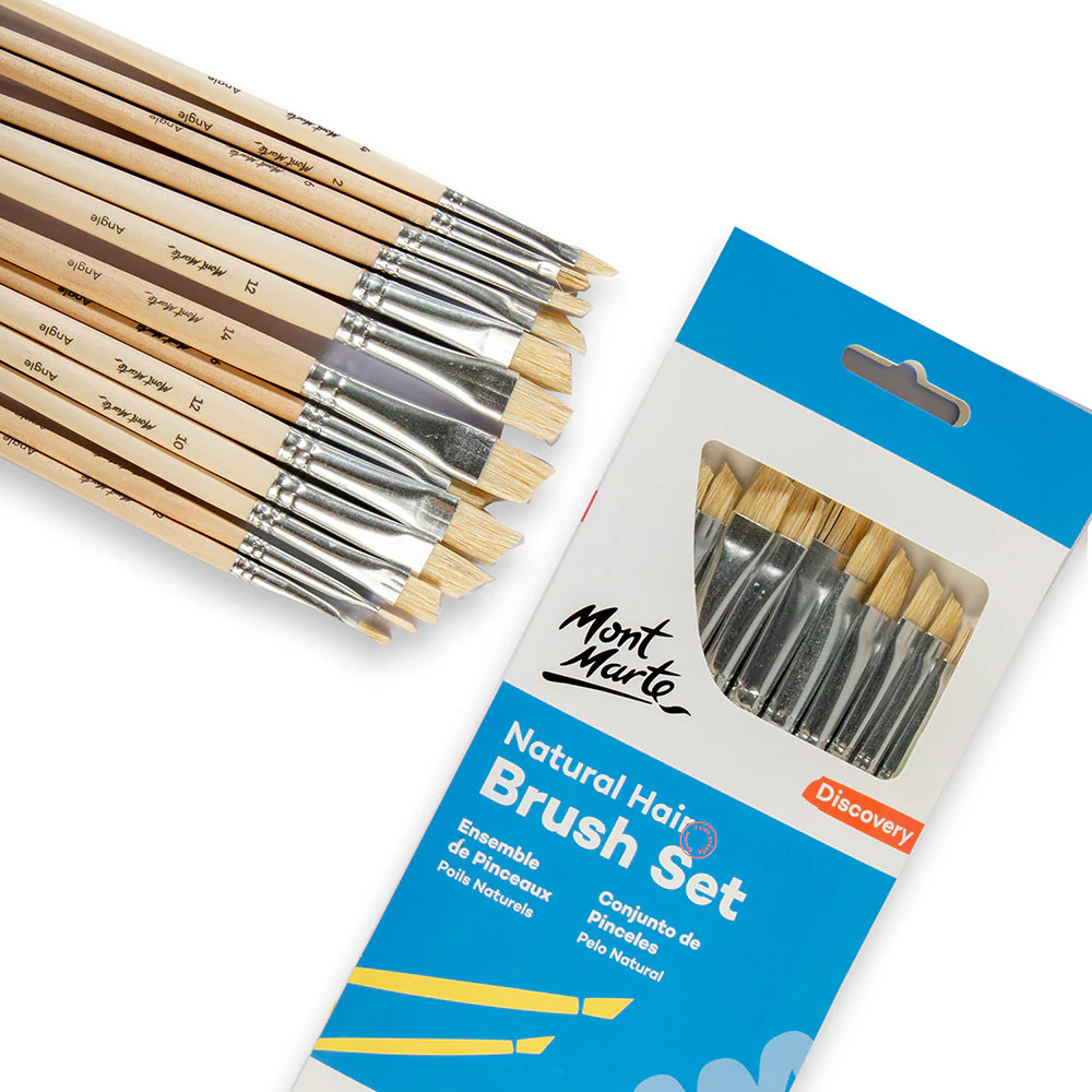Natural Hair Art Brush Set Angle Discovery 13pc - Image 2