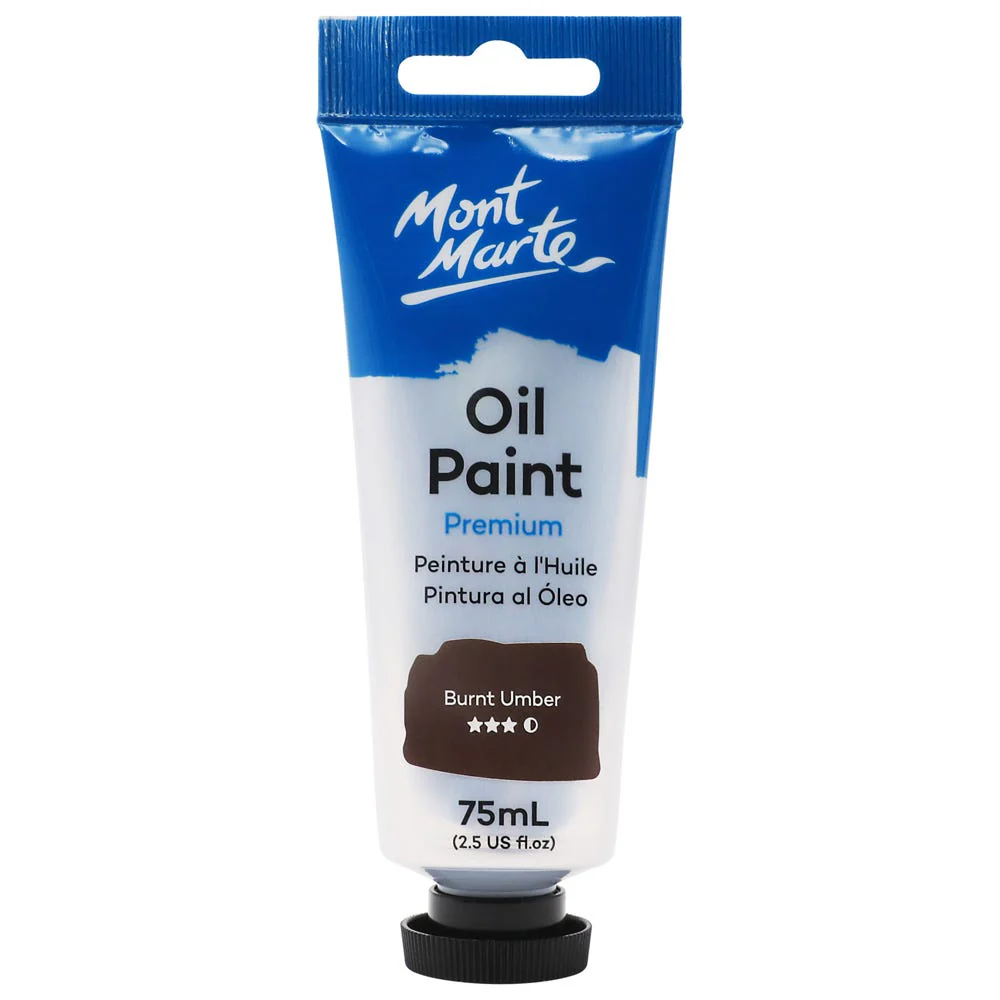 Oil Paint Premium 75ml Tube - Burnt Umber