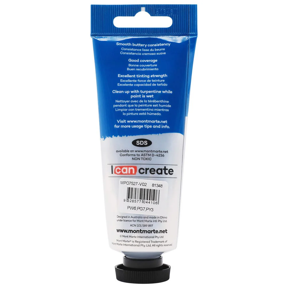 Oil Paint Premium 75ml Tube - Emerald Green - Image 2