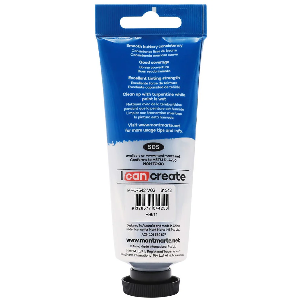 Oil Paint Premium 75ml Tube - Mars Black - Image 2