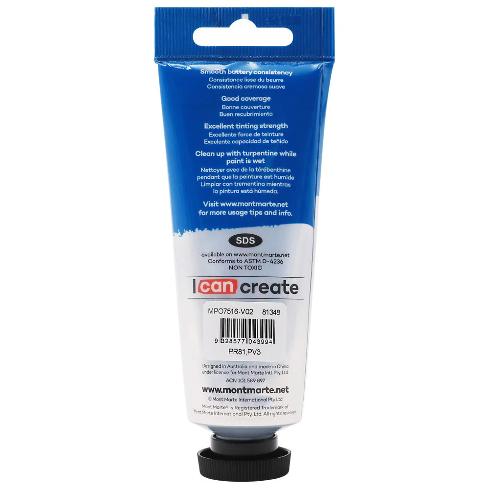 Oil Paint Premium 75ml Tube - Mauve - Image 2