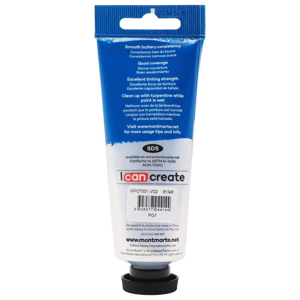 Oil Paint Premium 75ml Tube - Permanent Green - Image 2
