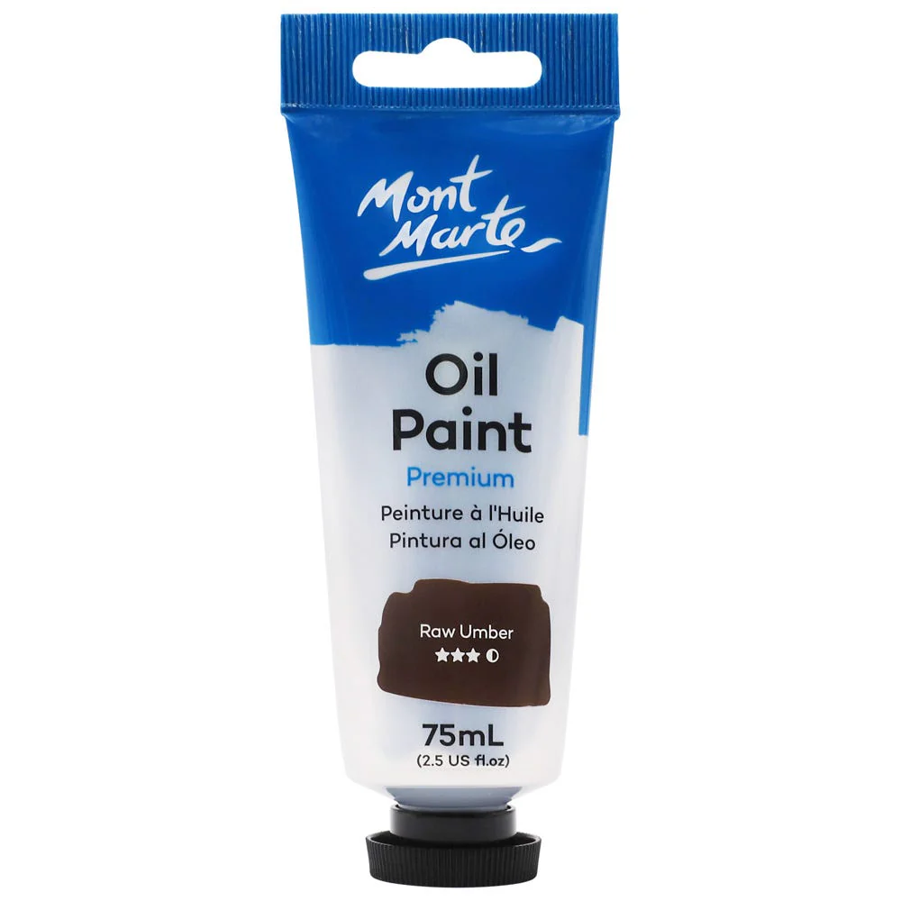 Oil Paint Premium 75ml Tube - Raw Umber