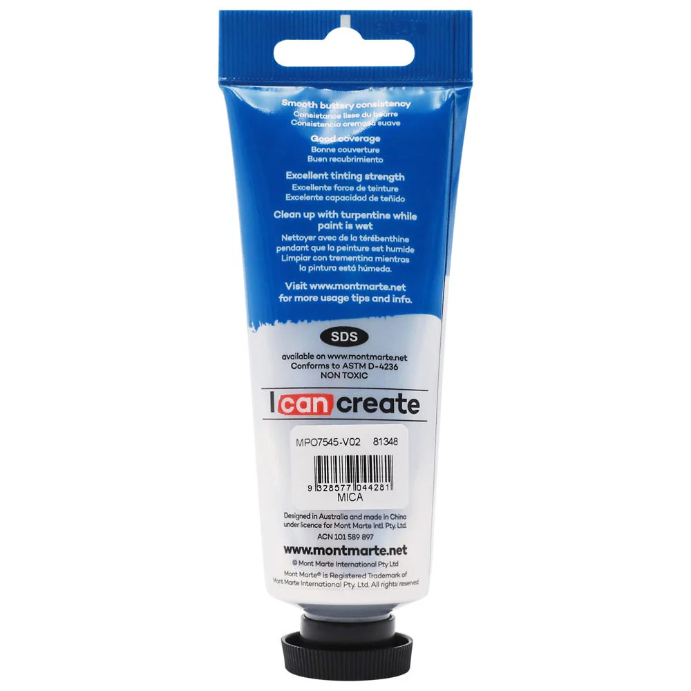 Oil Paint Premium 75ml Tube - Silver - Image 2