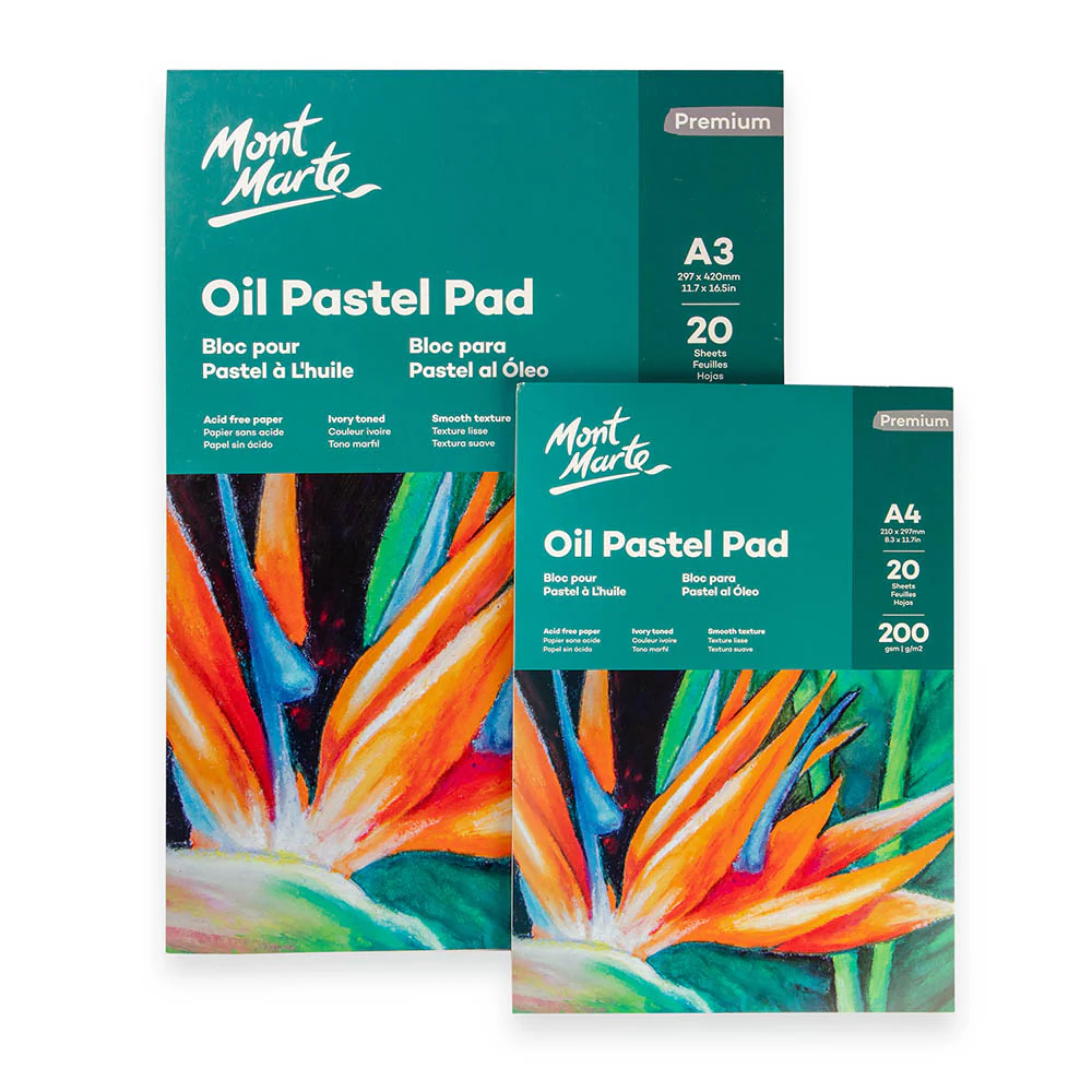 Oil Pastel Pad Premium A3 20 Sheets 200gsm - Image 5