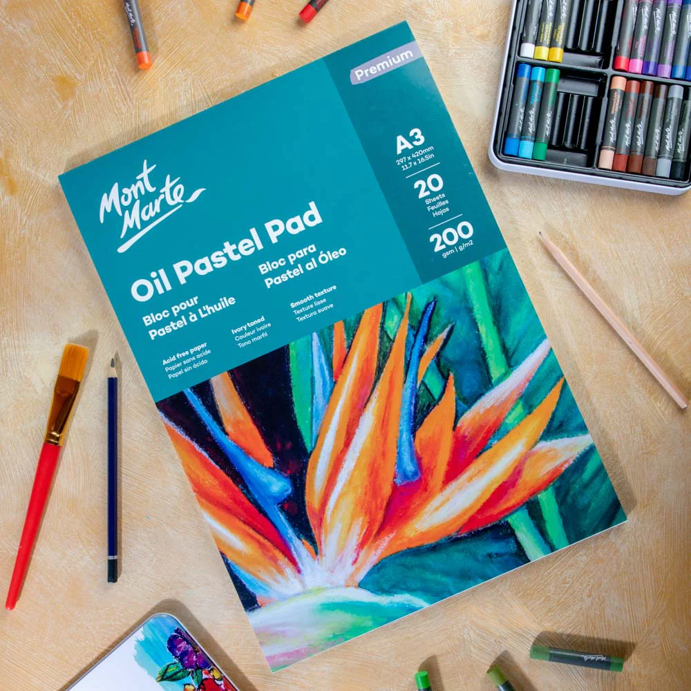 Oil Pastel Pad Premium A3 20 Sheets 200gsm - Image 9