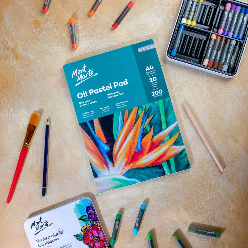 Oil Pastel Pad Premium A4 20 Sheets 200gsm - Image 9