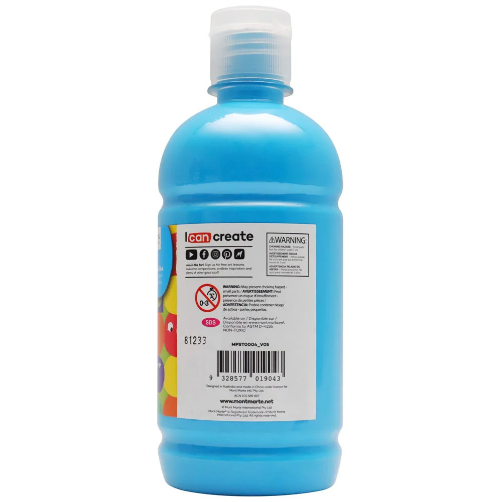 Poster Paint 500ml - Cerulean Blue - Image 2
