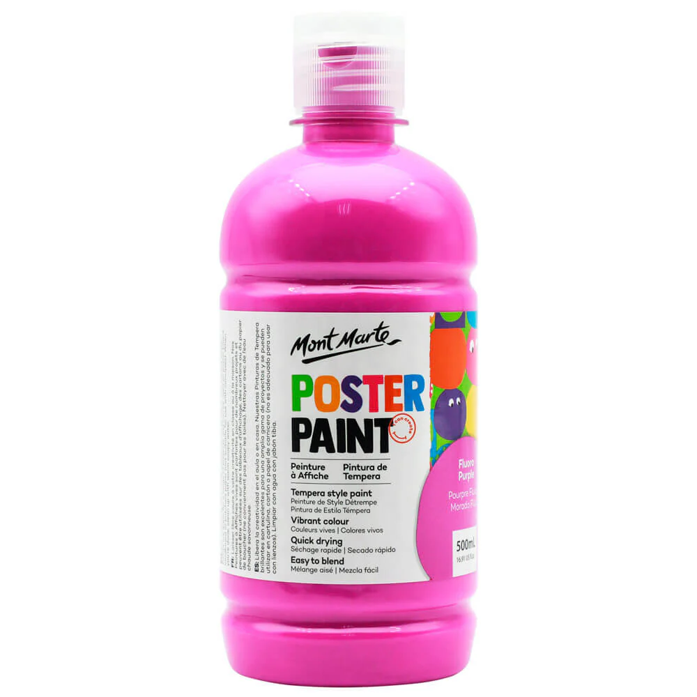 Poster Paint 500ml - Fluoro Purple