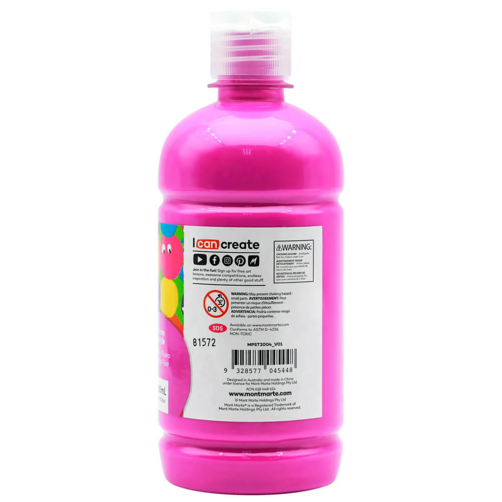 Poster Paint 500ml - Fluoro Purple - Image 2