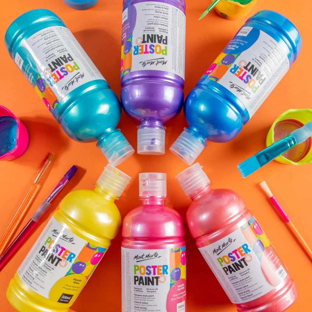 Poster Paint 500ml - Metallic Purple - Image 8