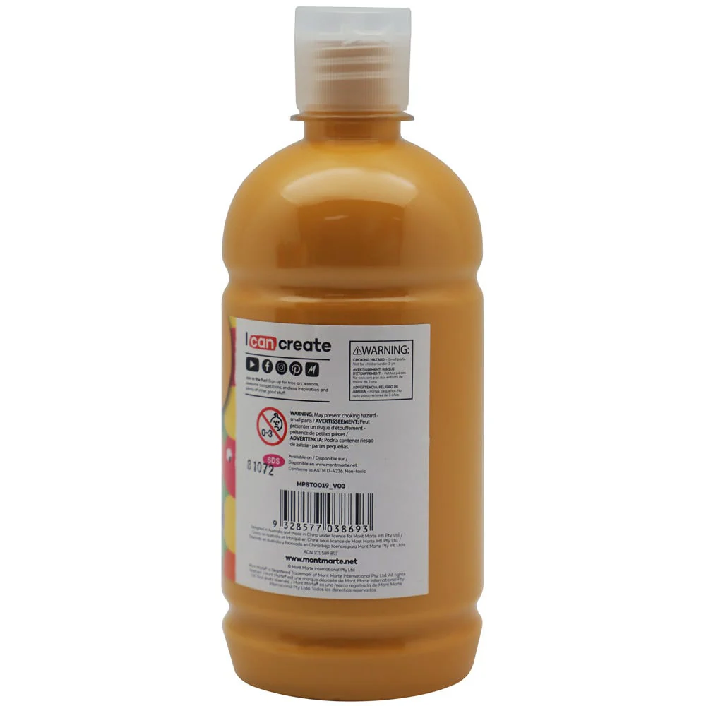 Poster Paint 500ml - Yellow Ochre - Image 2