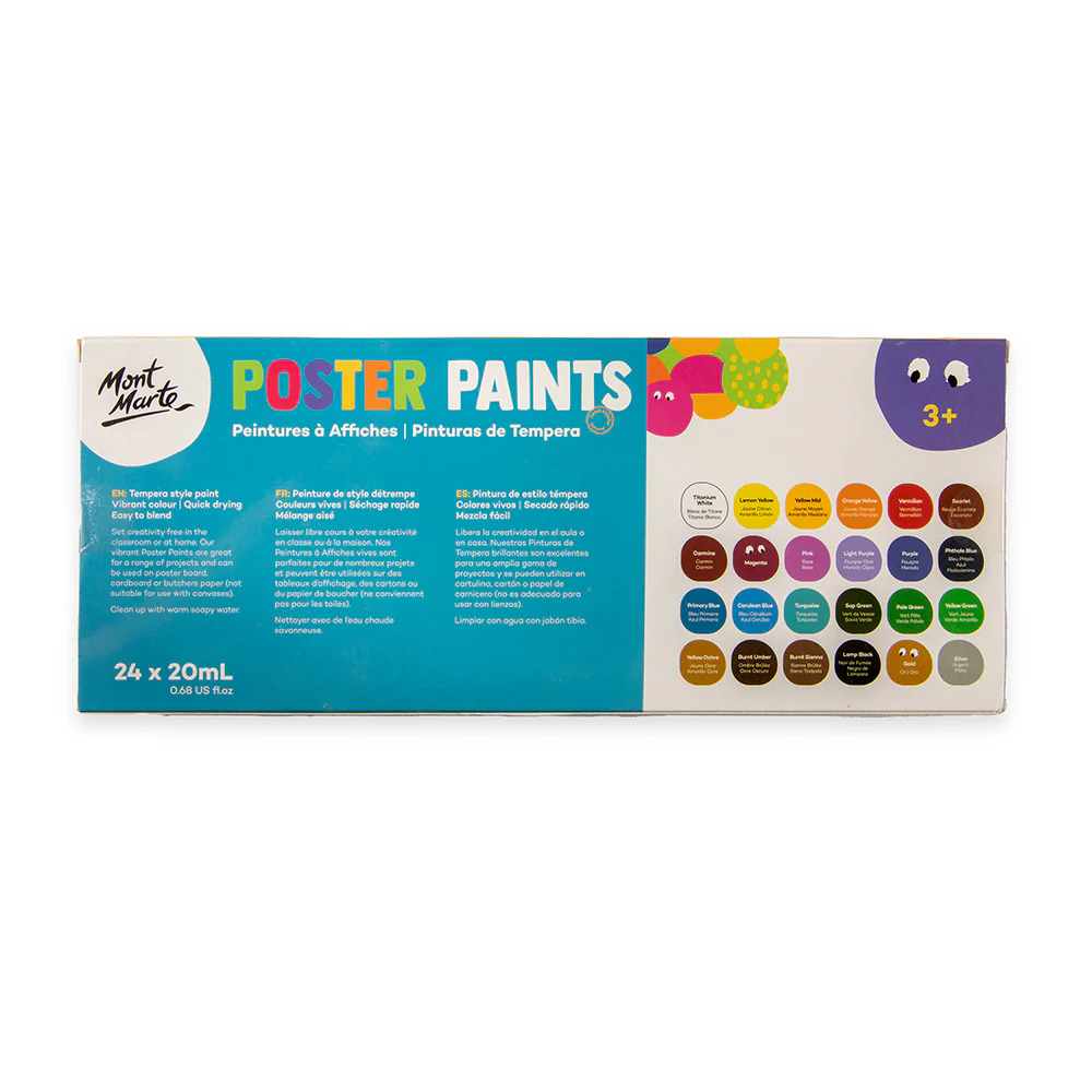 Poster Paints 24pc x 20ml - Image 3
