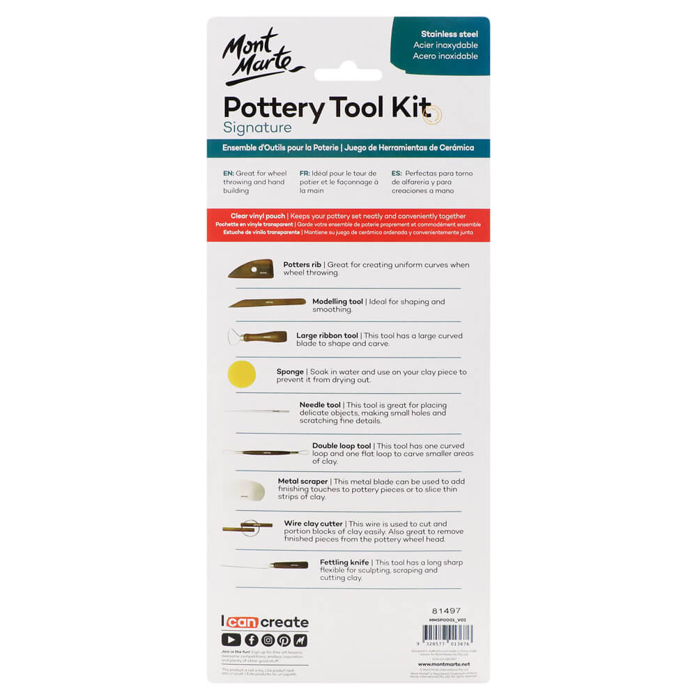 Pottery Tool Kit Signature 10pc - Image 3