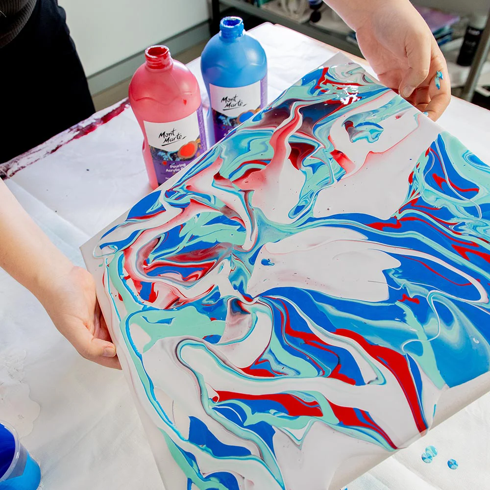 Pouring Acrylic Paint Premium 1L Bottle - Mint Green - Image 6