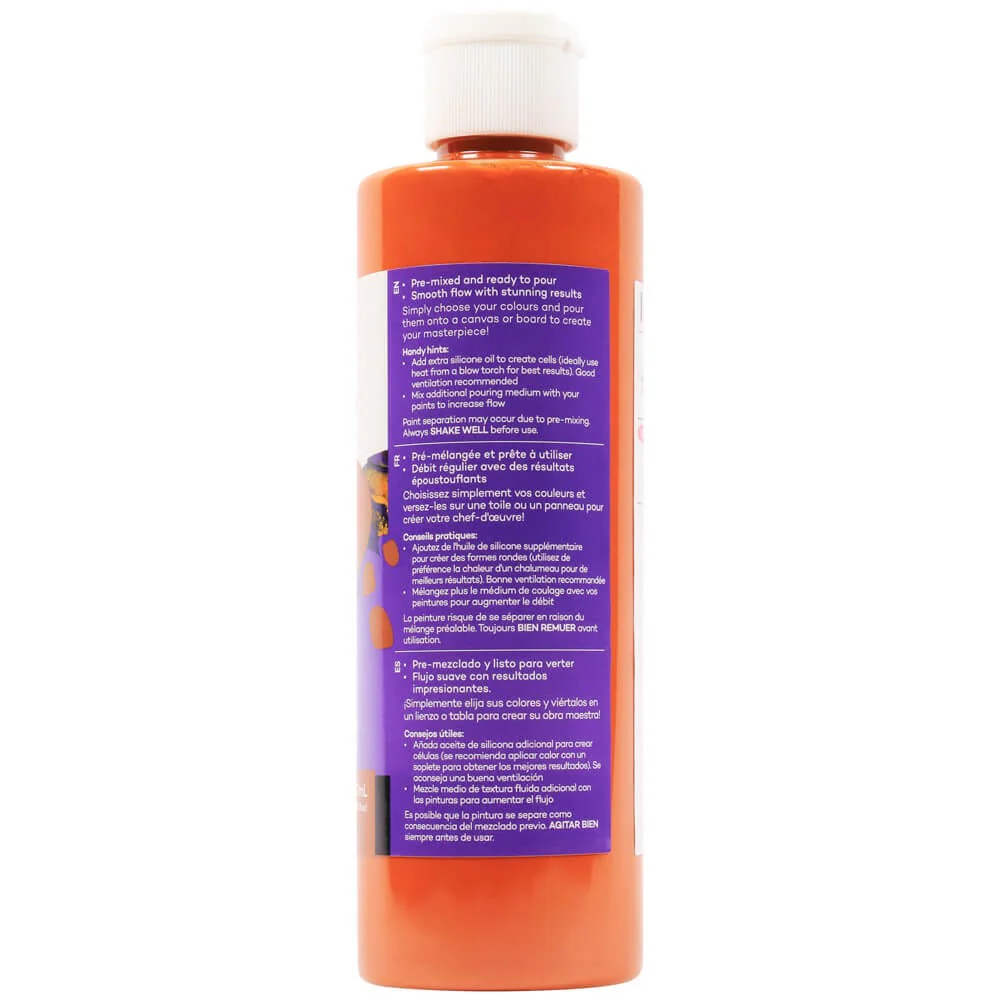 Pouring Acrylic Paint Premium 240ml - Burnt Sienna - Image 2