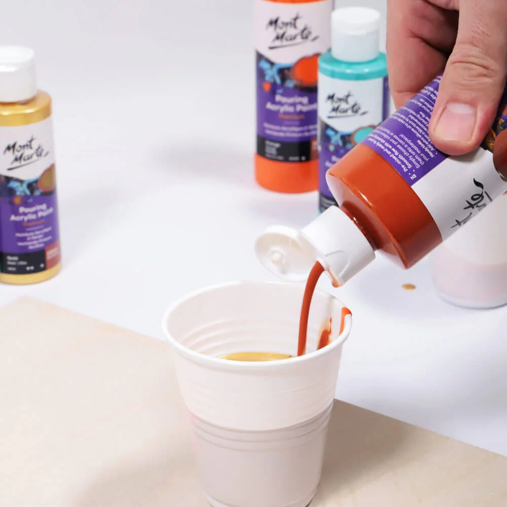 Pouring Acrylic Paint Premium 240ml - Burnt Sienna - Image 3