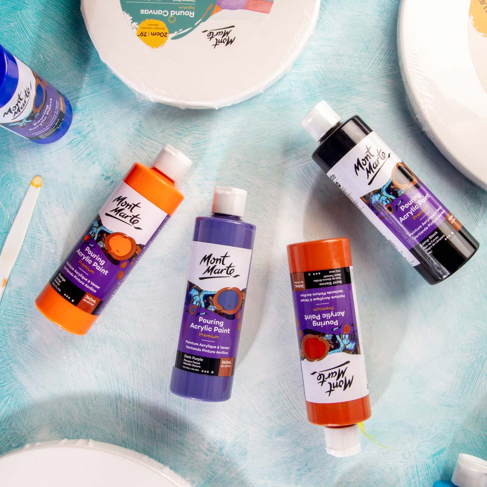 Pouring Acrylic Paint Premium 240ml - Burnt Sienna - Image 8