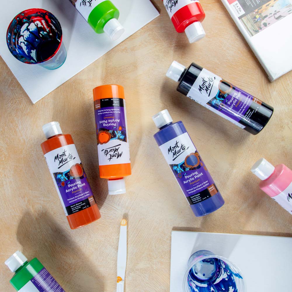 Pouring Acrylic Paint Premium 240ml - Burnt Sienna - Image 9