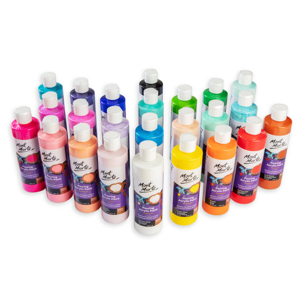 Pouring Acrylic Paint Premium 240ml - Cadmium Red - Image 4