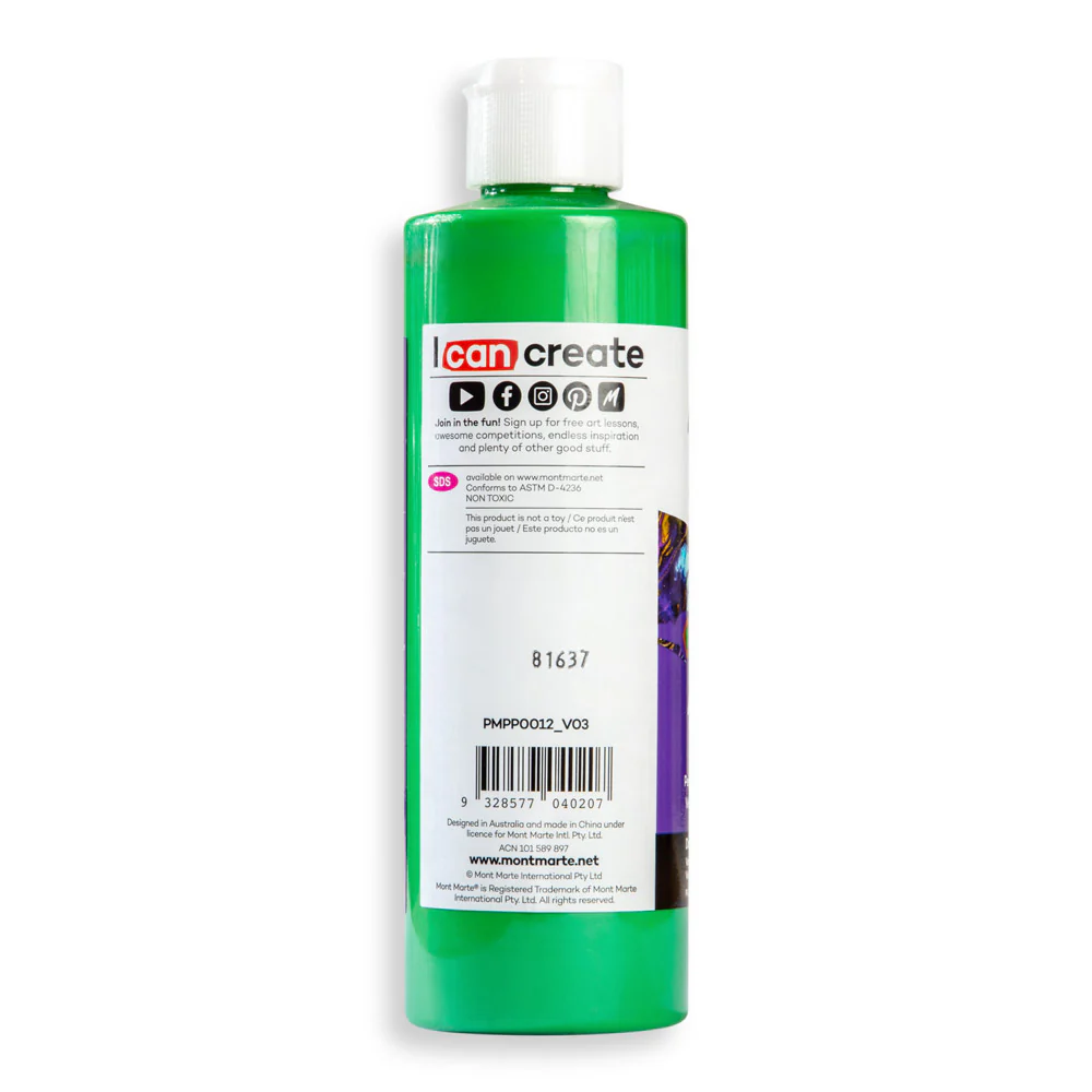 Pouring Acrylic Paint Premium 240ml - Dark Green - Image 3