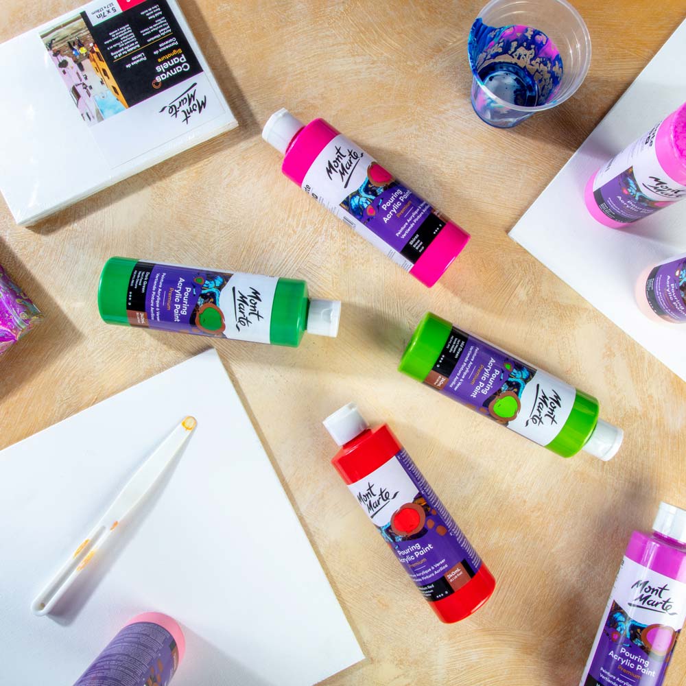 Pouring Acrylic Paint Premium 240ml - Dark Green - Image 8