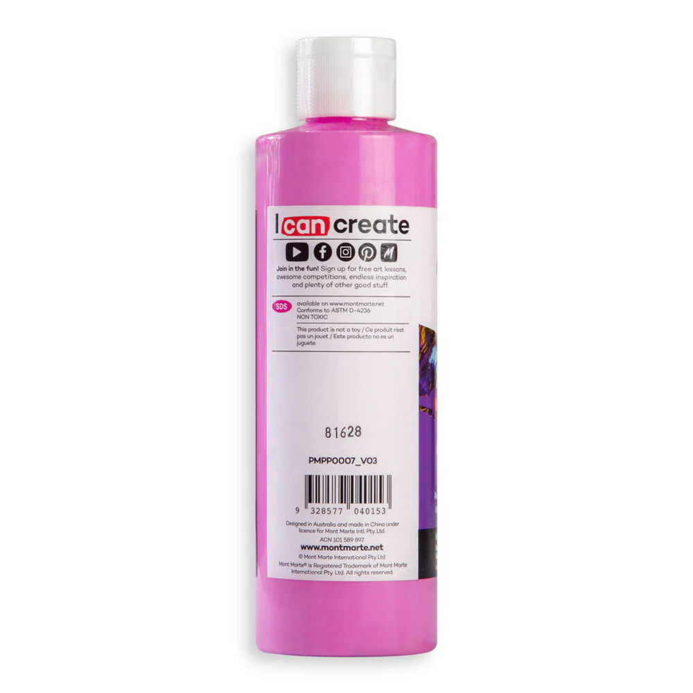 Pouring Acrylic Paint Premium 240ml - Hot Pink - Image 3