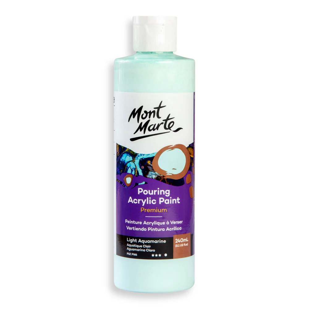 Pouring Acrylic Paint Premium 240ml - Light Aquamarine