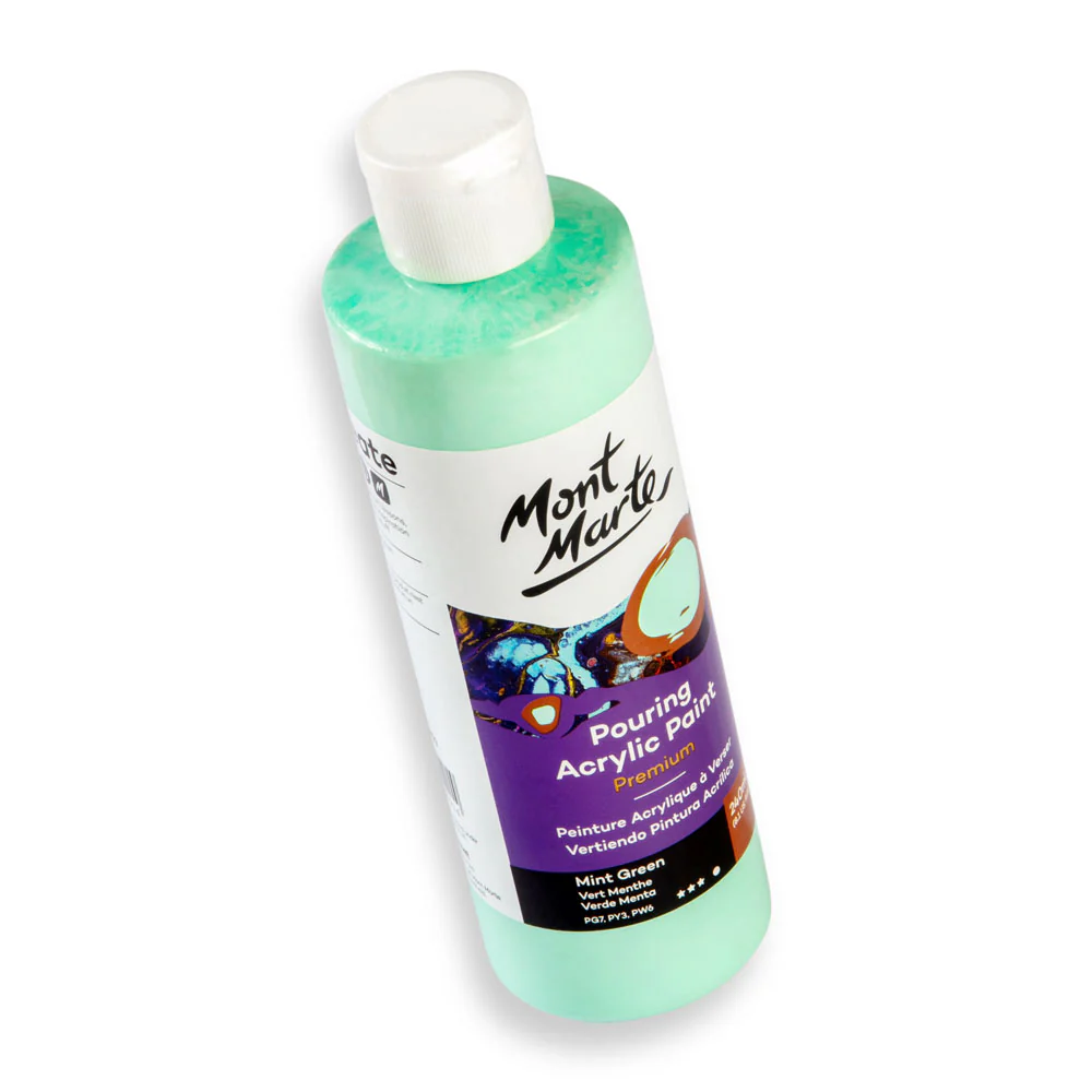 Pouring Acrylic Paint Premium 240ml - Mint Green - Image 2
