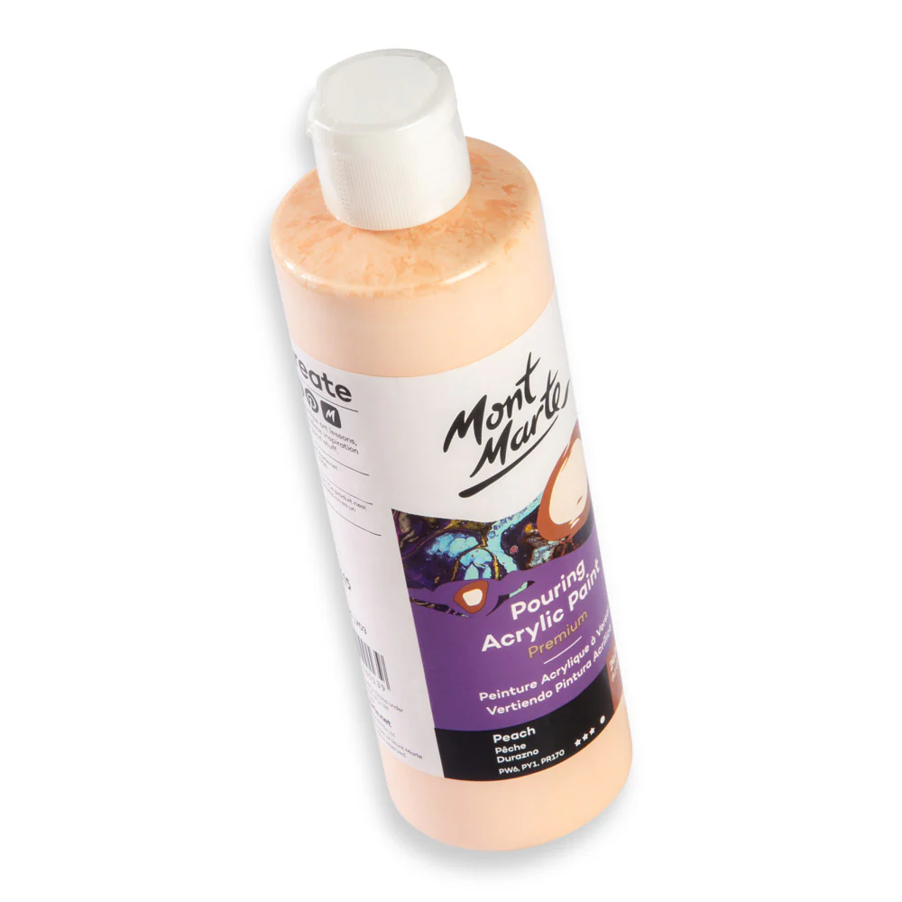 Pouring Acrylic Paint Premium 240ml - Peach - Image 2