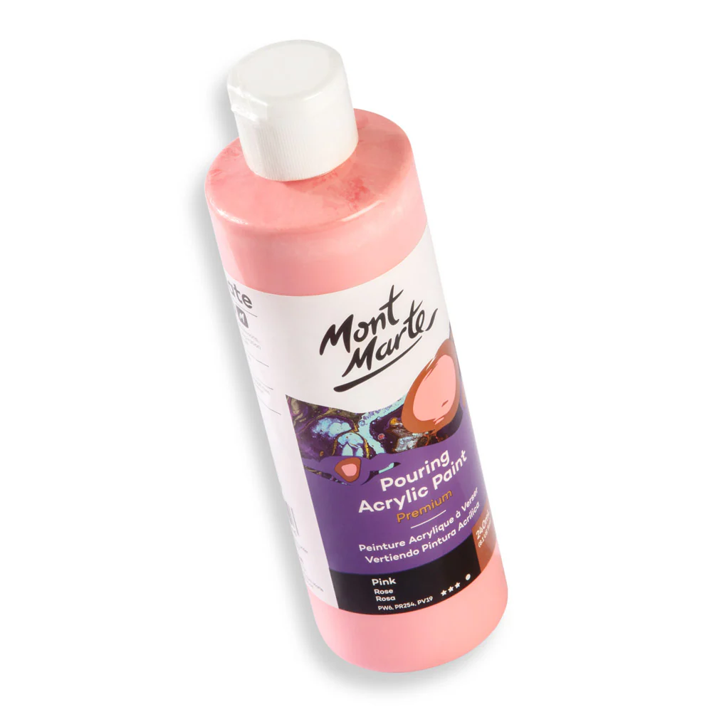 Pouring Acrylic Paint Premium 240ml - Pink - Image 2