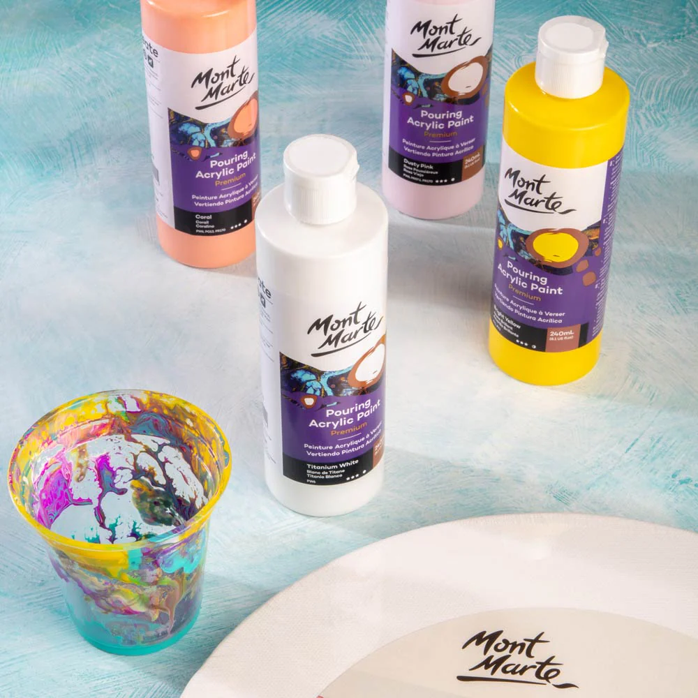 Pouring Acrylic Paint Premium 240ml - Titanium White - Image 7