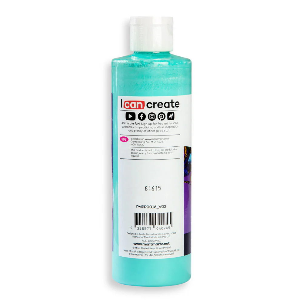 Pouring Acrylic Paint Premium 240ml - Turquoise - Image 3
