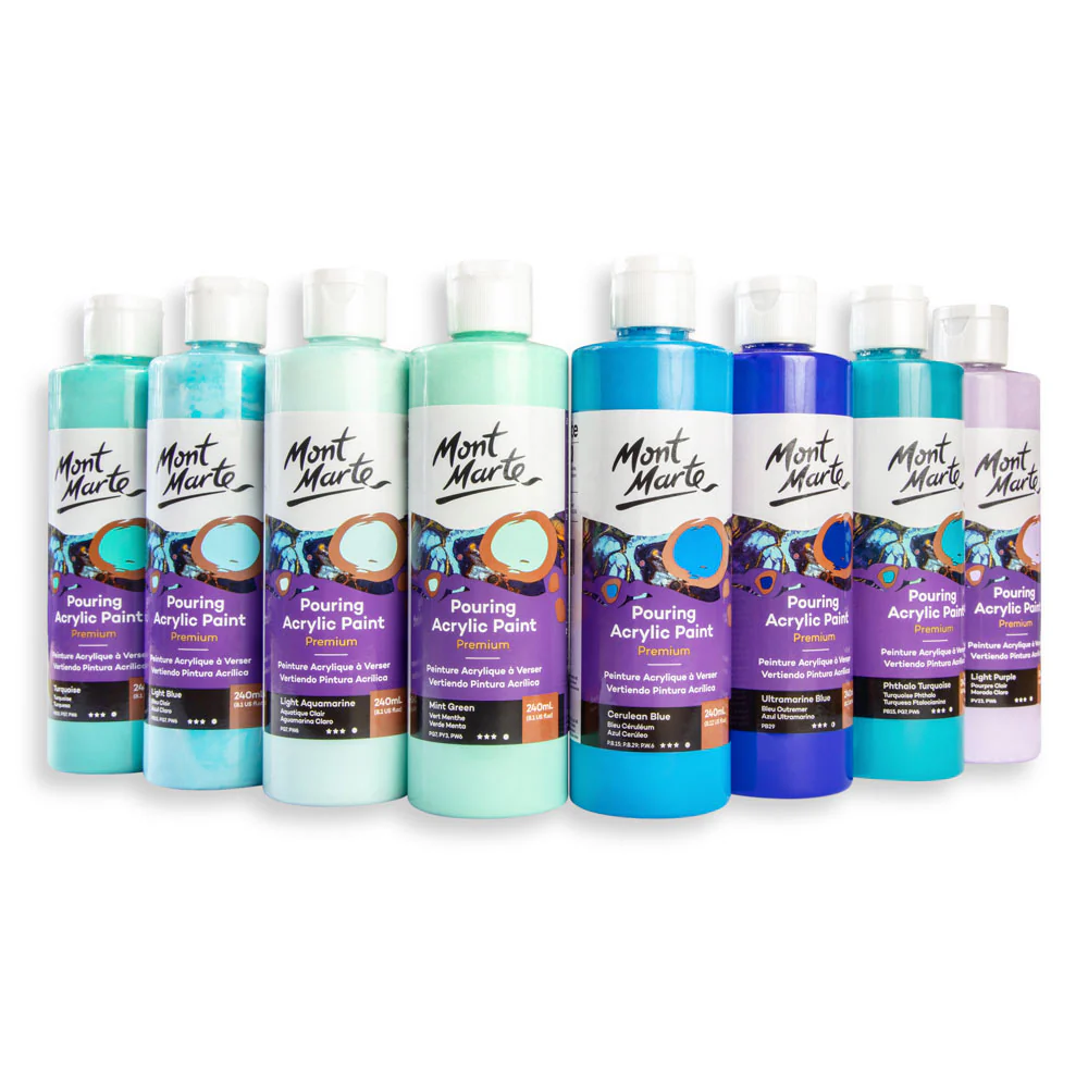 Pouring Acrylic Paint Premium 240ml - Ultramarine Blue - Image 4