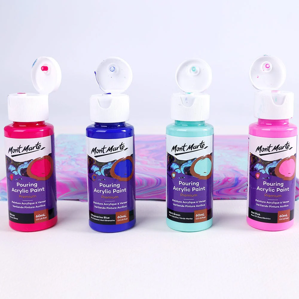 Pouring Acrylic Paint Set Premium 4pc x 60ml -  Aurora - Image 5