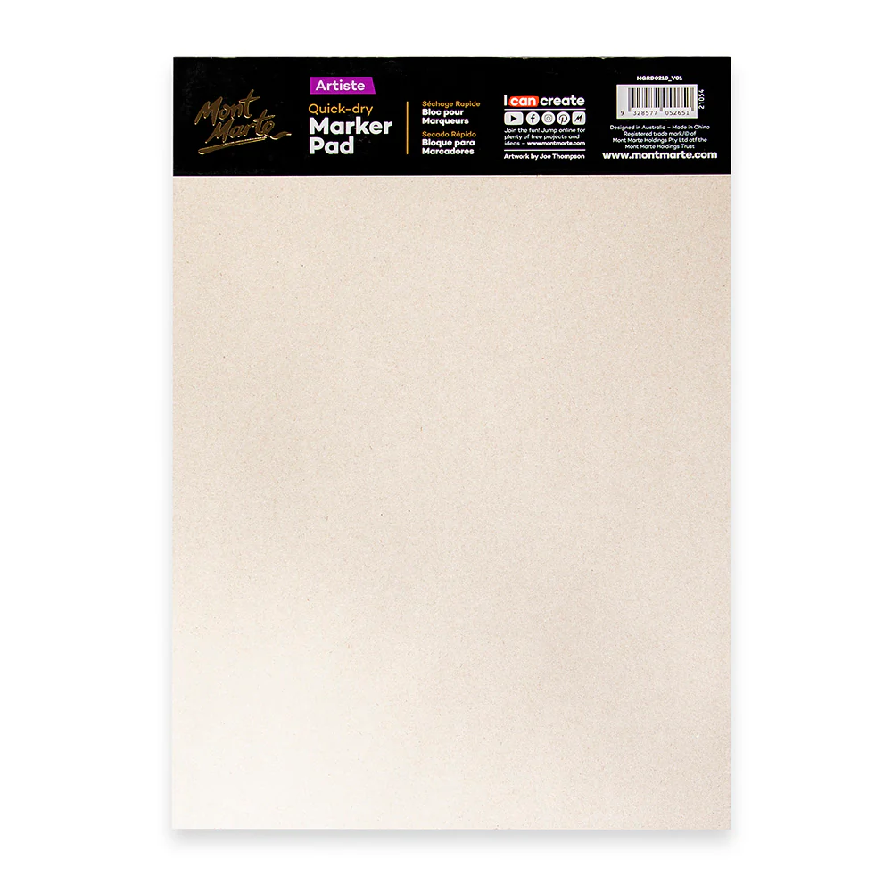 Quick Dry Marker Pad Artiste A4 30 Sheets 110gsm - Image 4