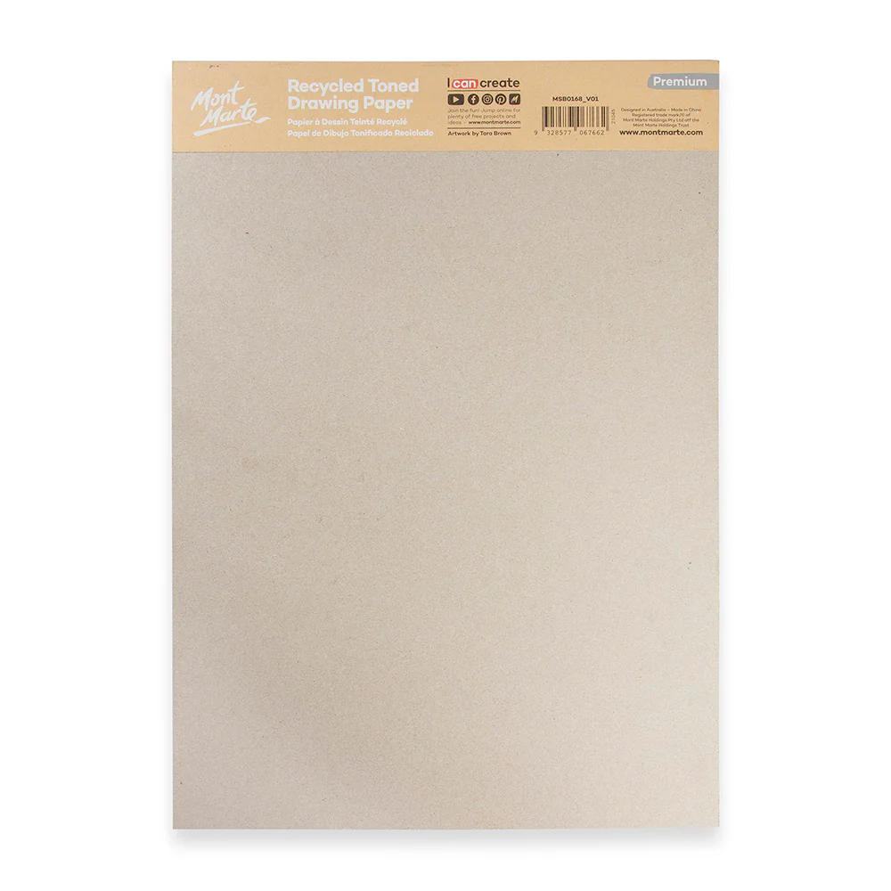 Recycled Toned Drawing Paper A3 25 Sheets 170gsm - Image 4